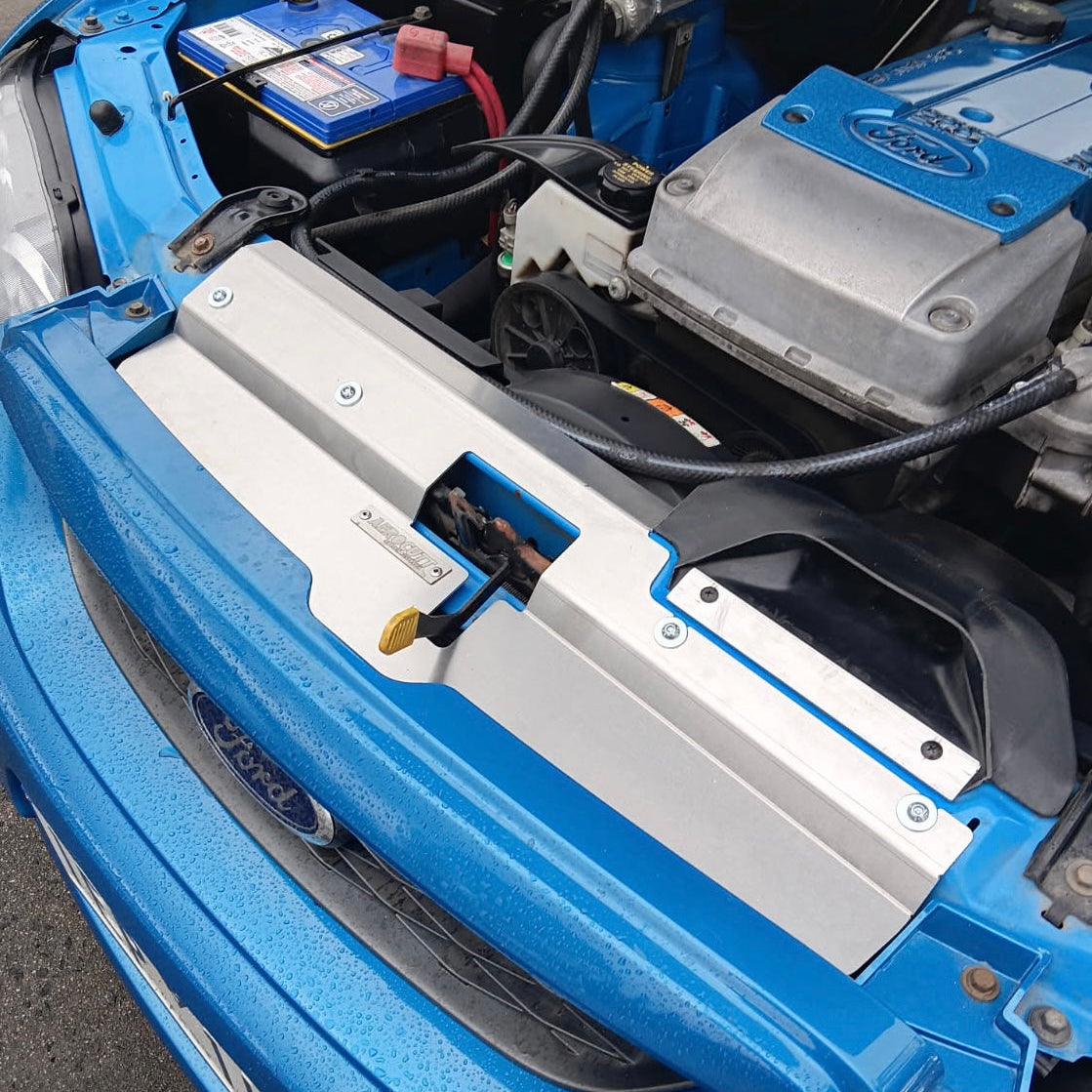 Ford Falcon BA/BF XR6 with Aerocutt aluminium engine bay dress up panel installed
