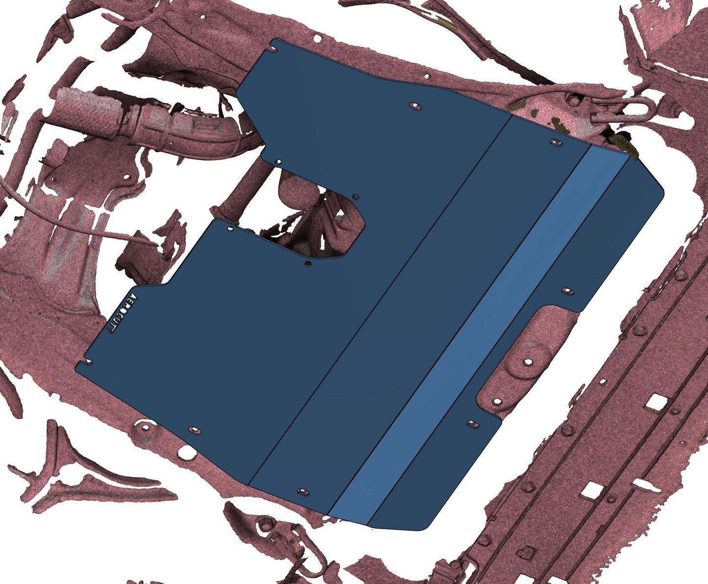 Honda Accord Acura TSX CU2 Underbody Protection Bash/Skid Plate 3D SCAN AEROCUTT