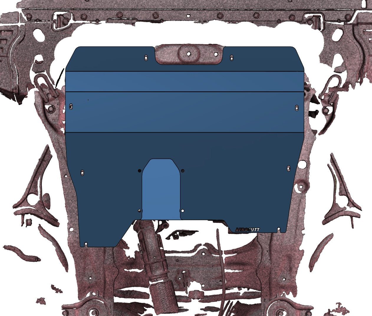 Honda Accord Acura TSX CU2 Underbody Protection Bash/Skid Plate 3D SCAN AEROCUTT