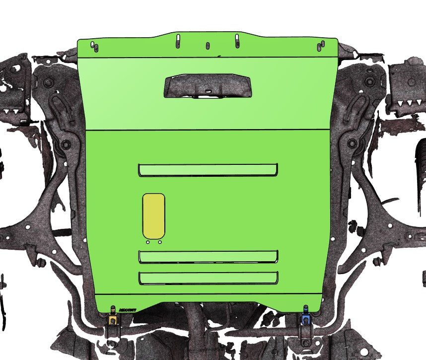Honda Civic EP3 Underbody Protection Bash/Skid Plate oil service plate sump guard undertray replacement aerocutt aerocut 3d scan render