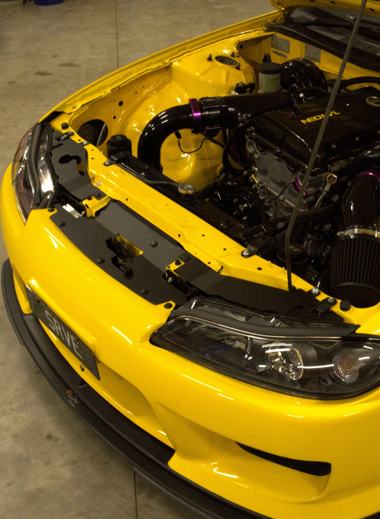 yellow s15 silvia strawberry fromnt with aerocutt cooling panel air diversion set