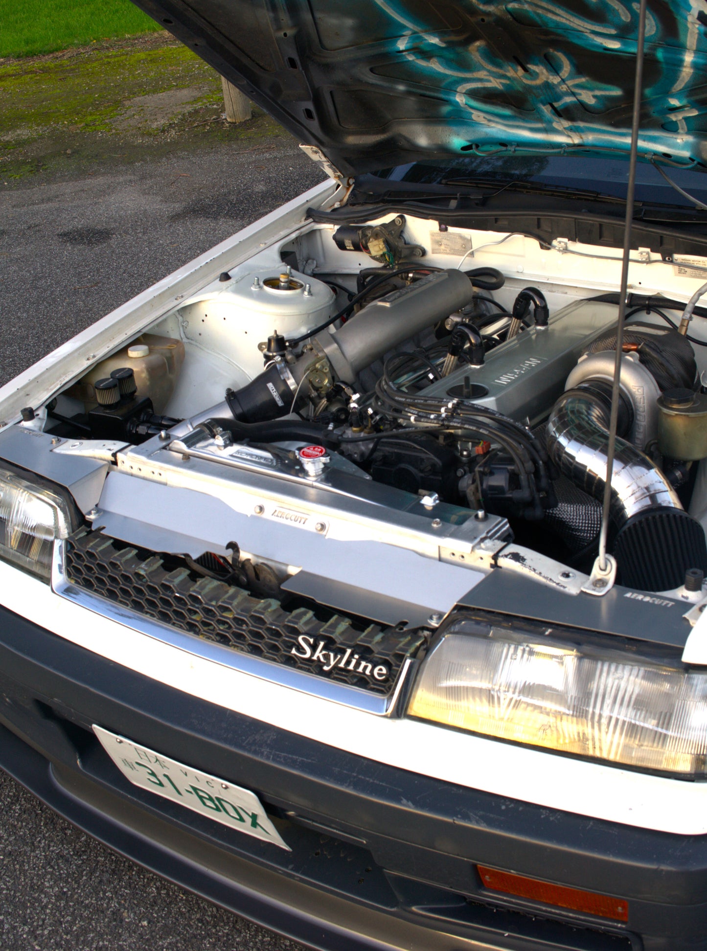 Nissan R31 Skyline Series 3 Radiator Cooling Panel/Air Diversion Plate Set