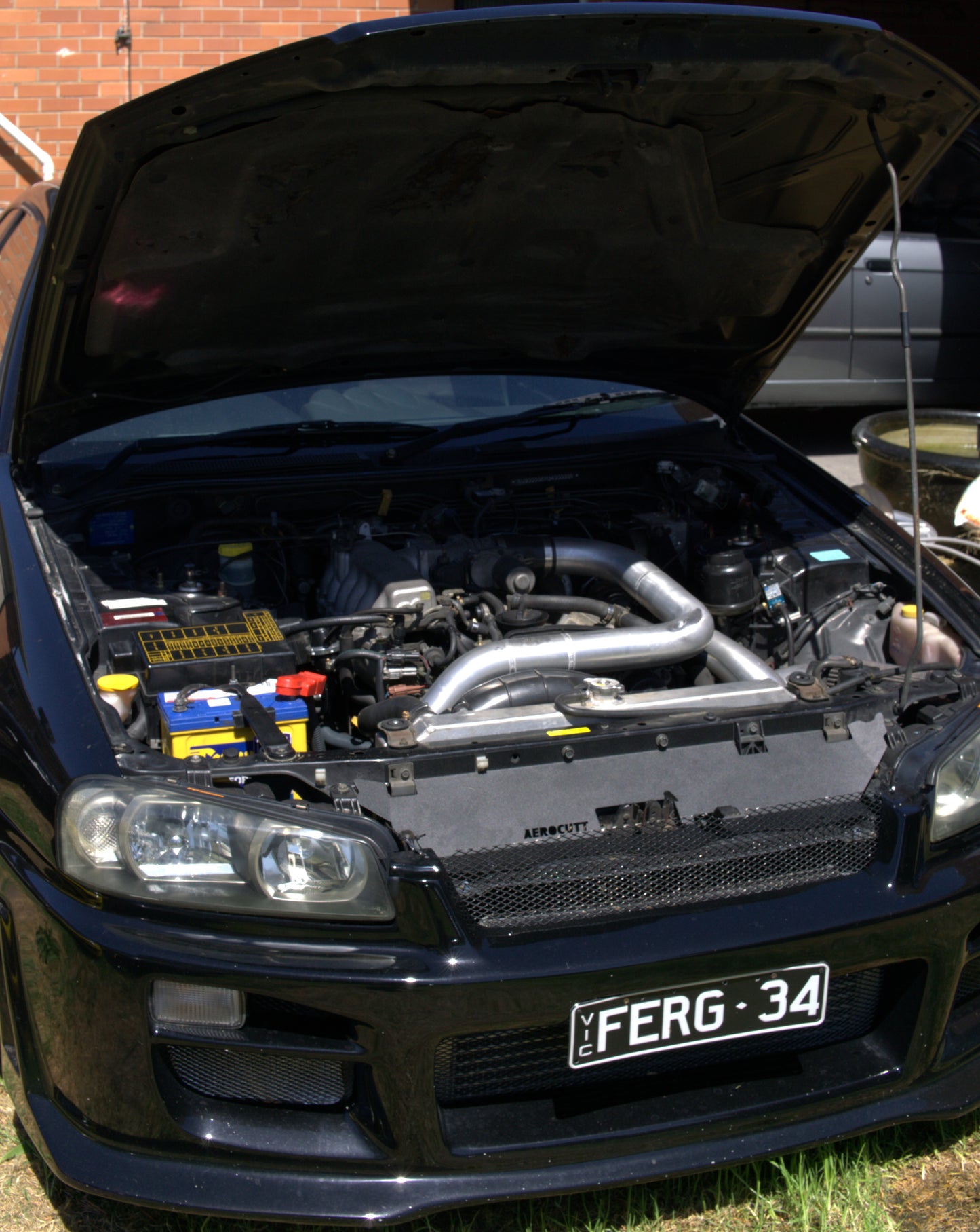 Nissan Skyline R34 GTT Radiator Cooling Panel/Air Diversion Plate