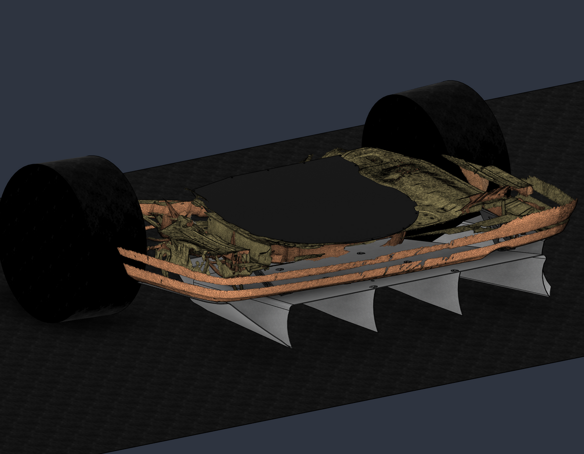 nissan rear racing undertray diffuser aerodynamics