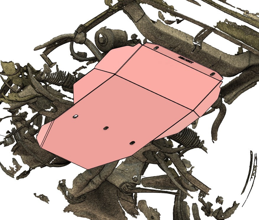 Holden Gemini TG/TF Underbody Protection Bash/Skid Plate sump guard oil service plate aerocutt aerocut 3d scan render