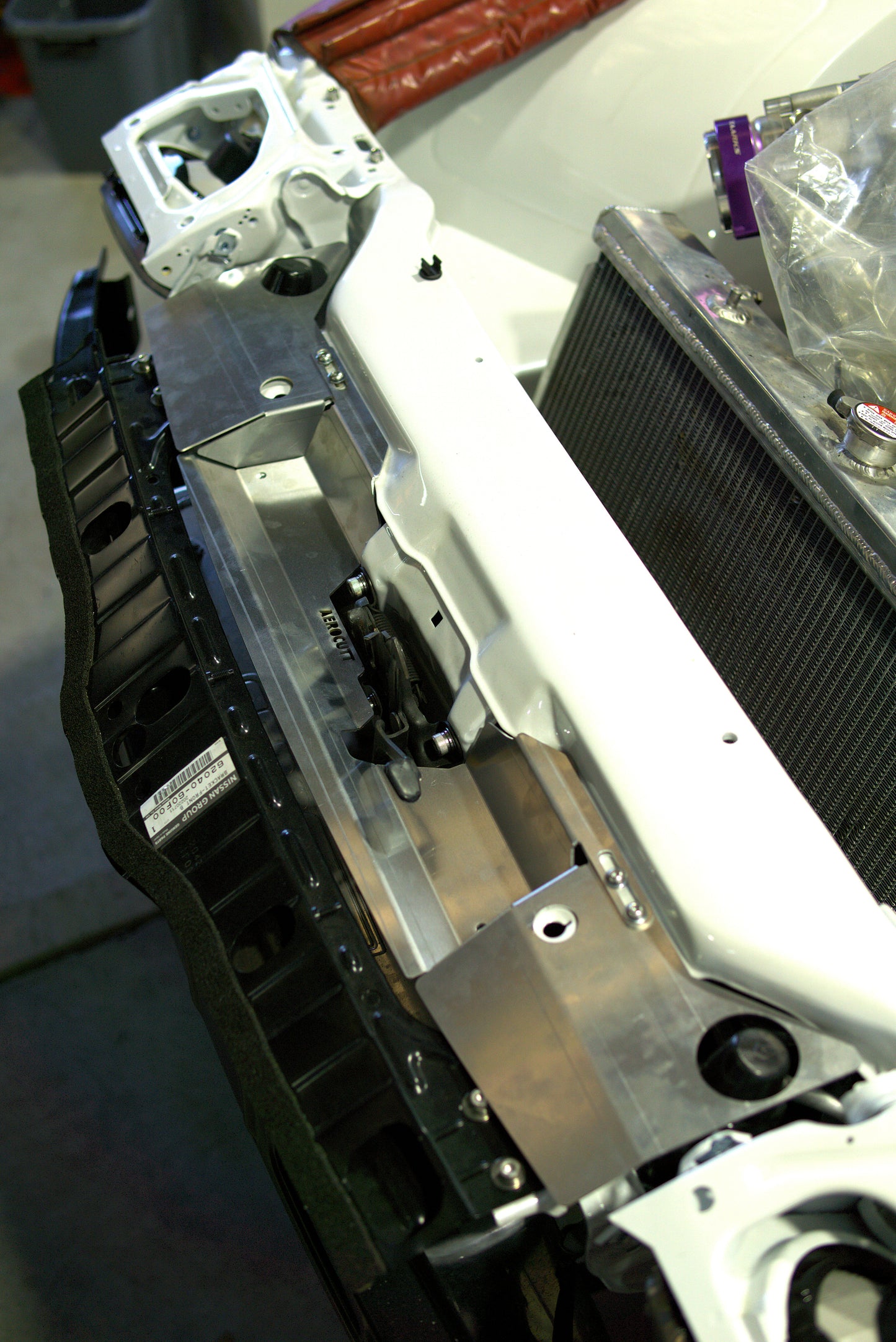 Nissan 180SX Radiator Cooling Panel/Air Diversion Plate