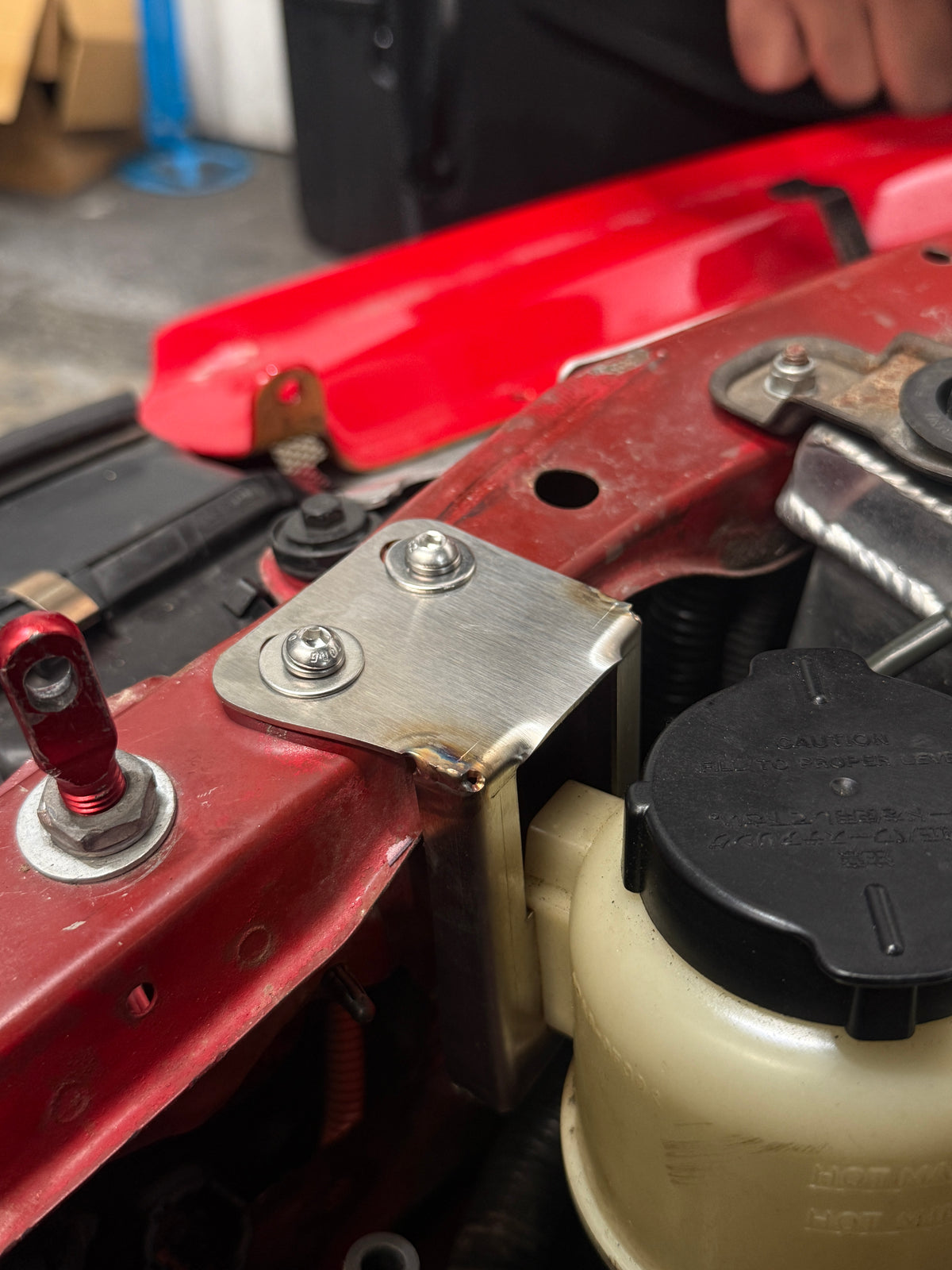 Nissan Skyline R34 GTT/GTR Power Steering Resevoir Relocation