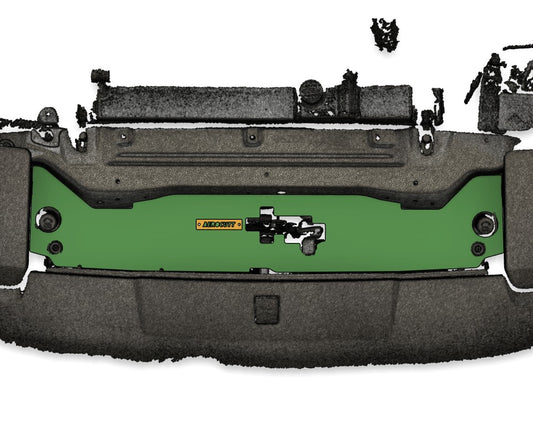 A70 Supra engine bay with aerocutt cooling panel installed