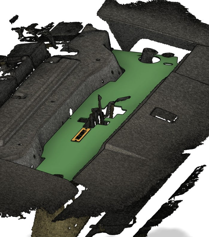 Toyota Supra front engine bay cooling panel set 