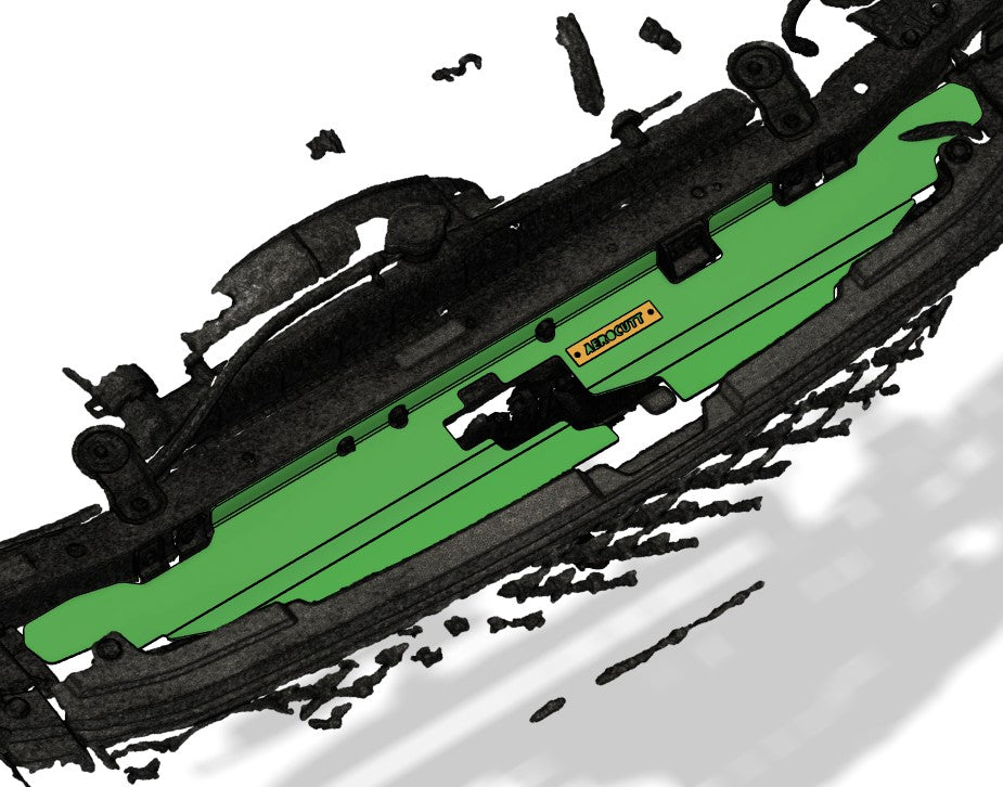 series 2 c34 stagea cooling panel in an engine bay
