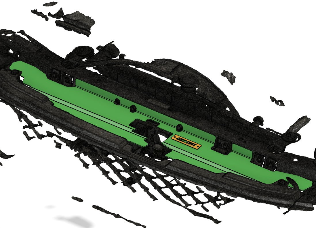 series 2 wgnc34 stagea cooling panel in an engine bay 3d scan