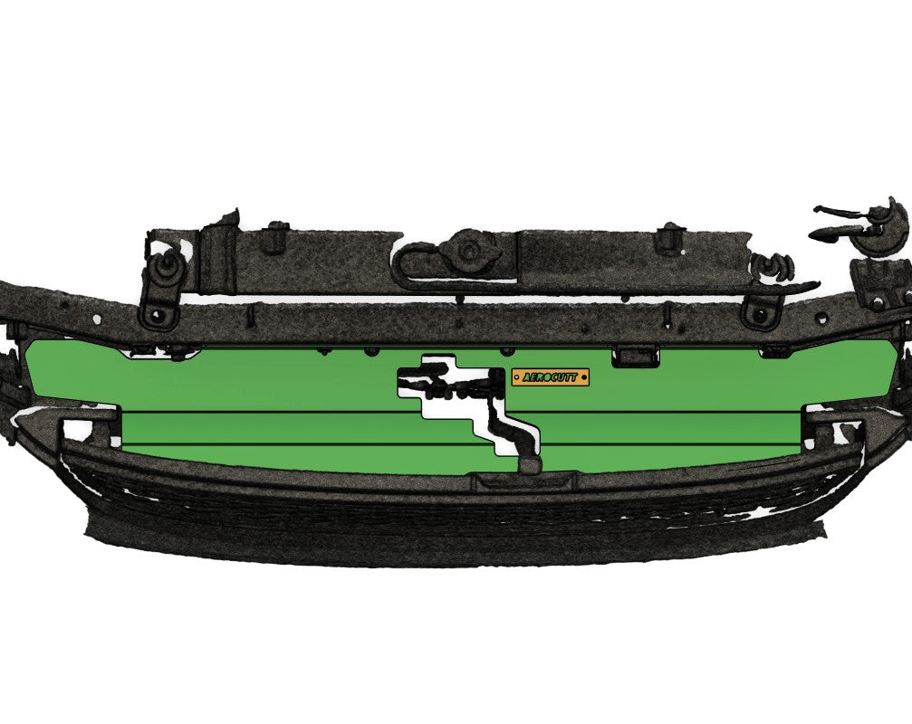 a nissan stagea air diversion panel for the radiator