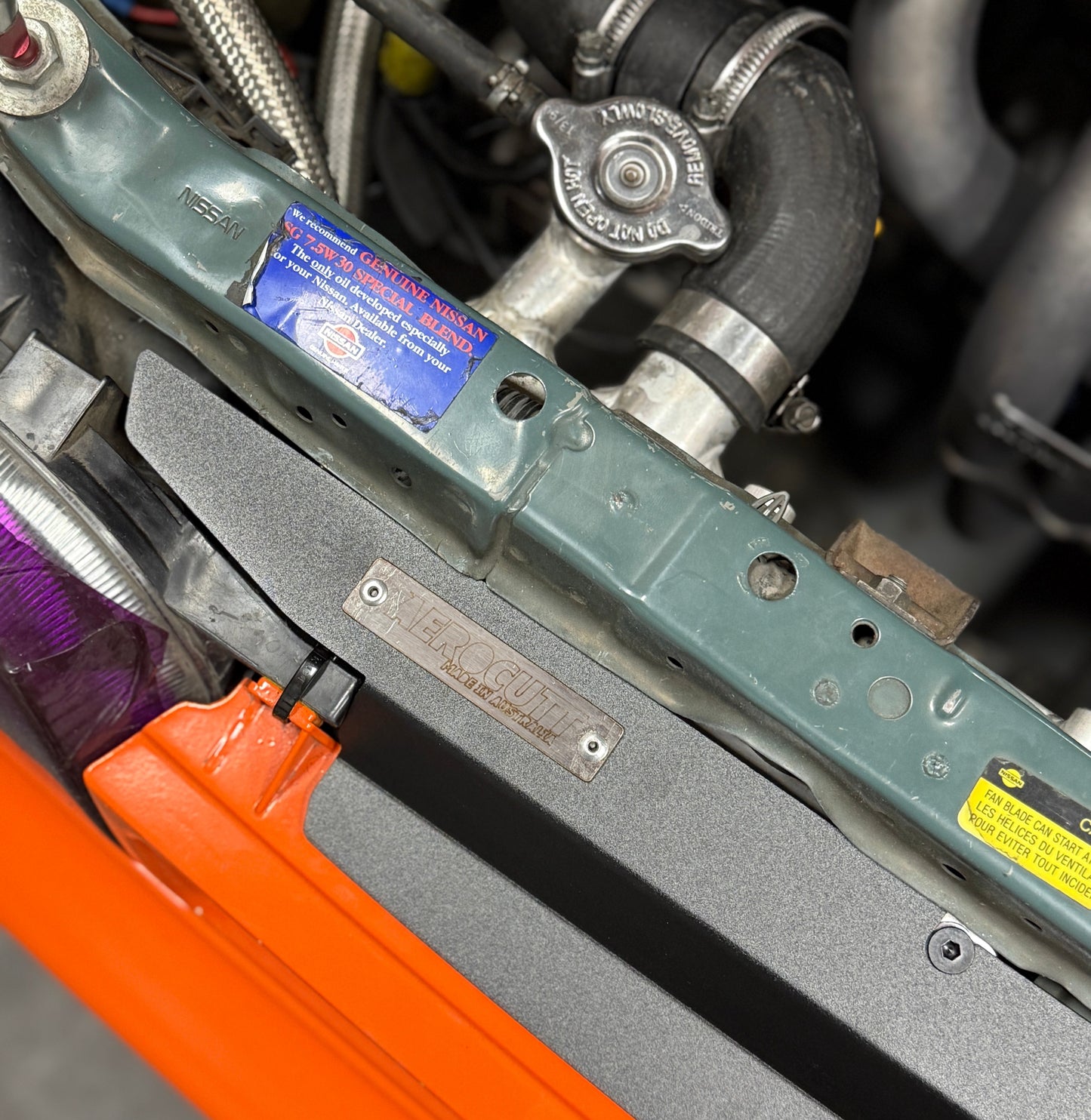 Nissan Pulsar N14 Radiator Cooling Panel/Air Diversion Plate