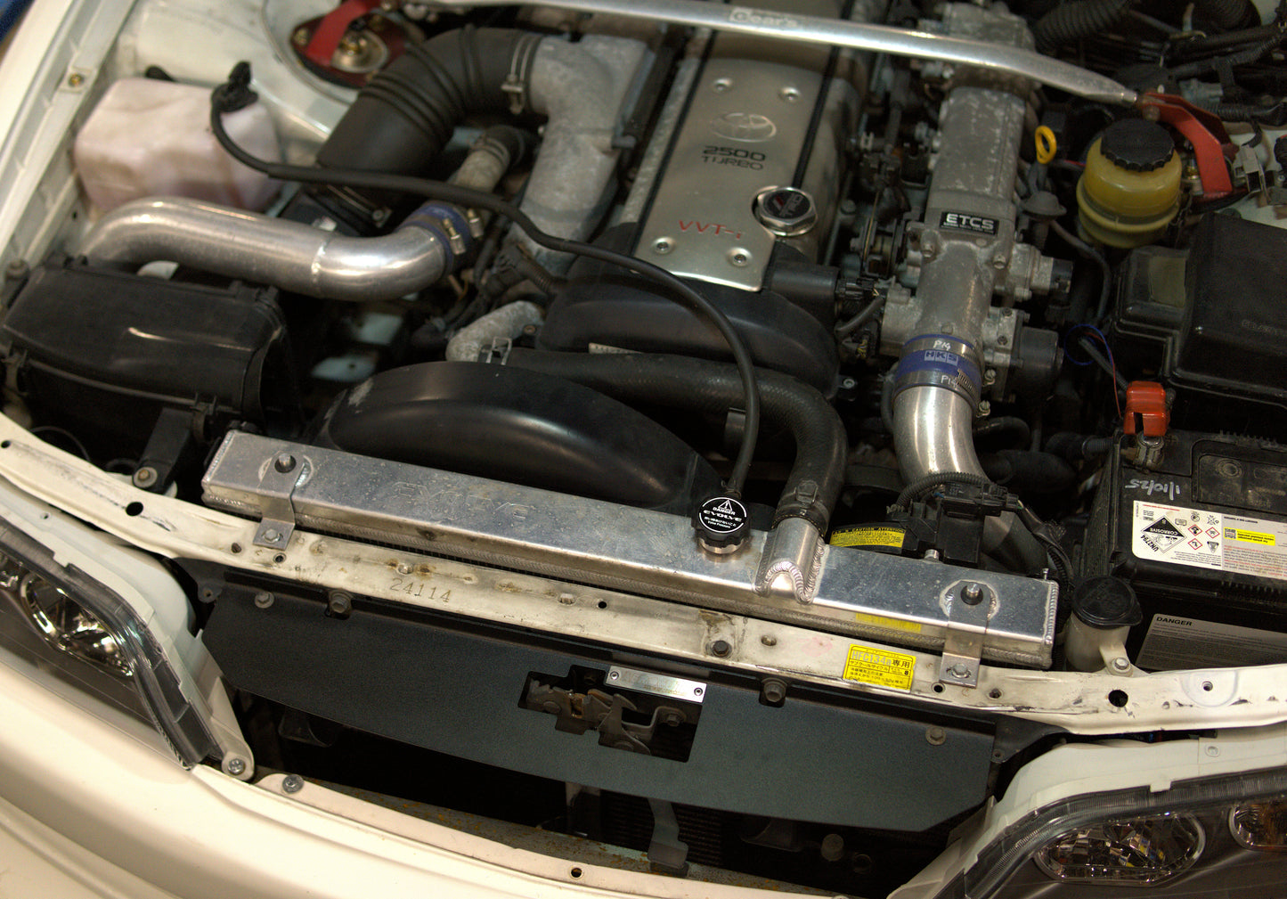 powder coated black aluminium cooling panel for JZX100 chaser