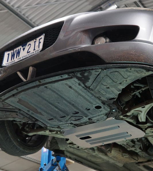 Mazda RX8 SE3 WIth Aerocutt Engine Skid Plate Installed