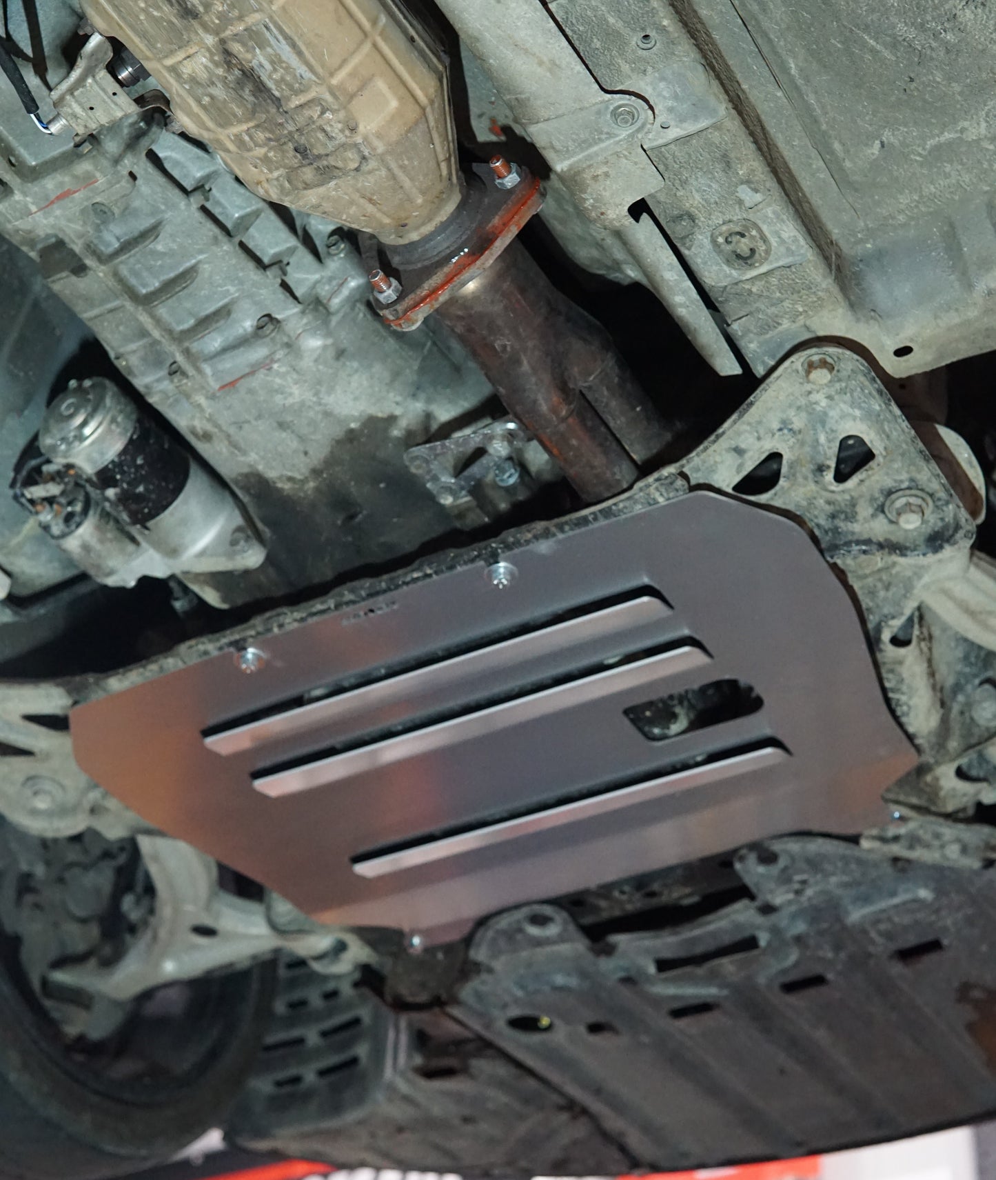 Mazda RX8 SE3P underneath with Aerocutt sump guard
