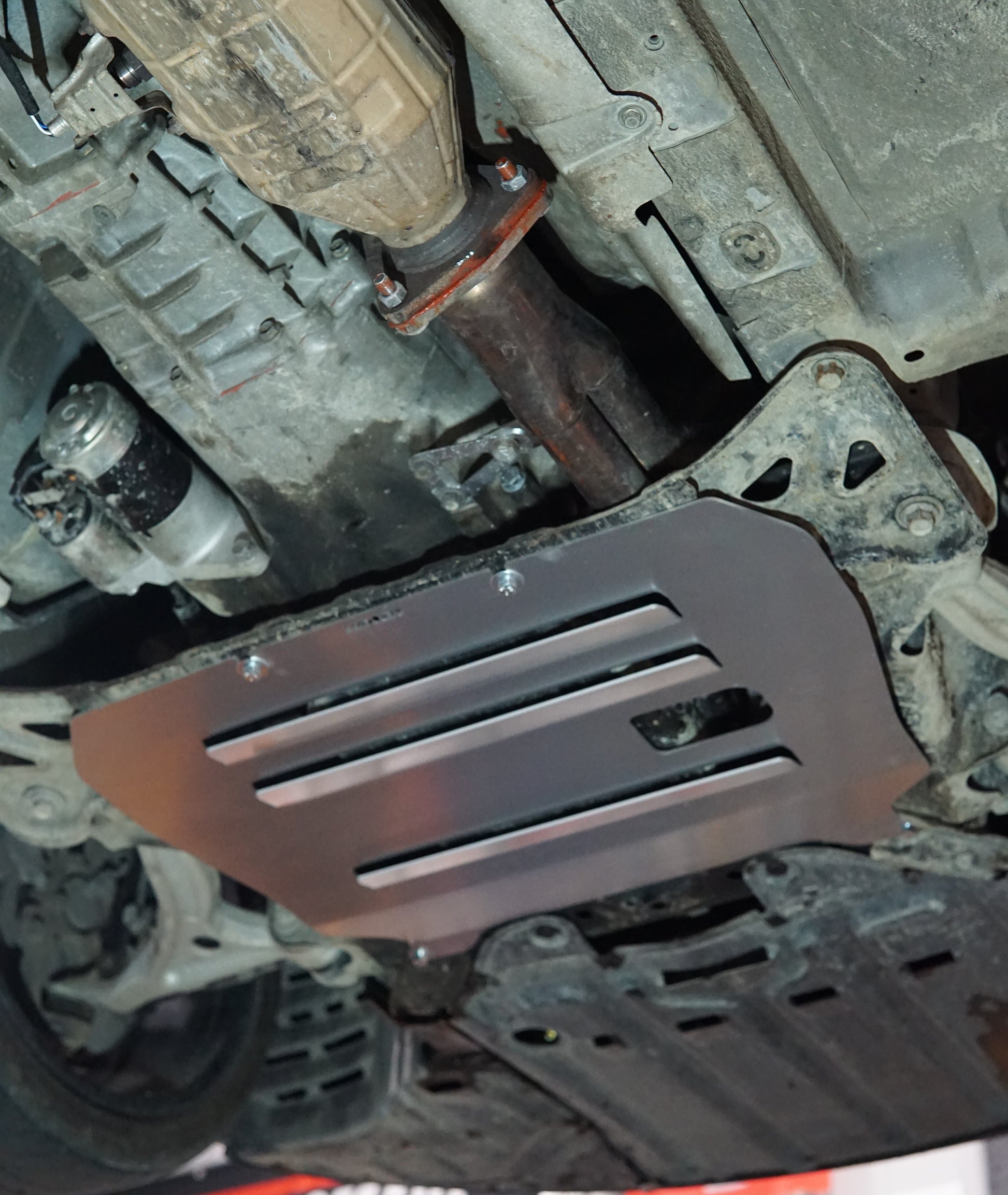 Mazda RX8 SE3P underneath with Aerocutt sump guard