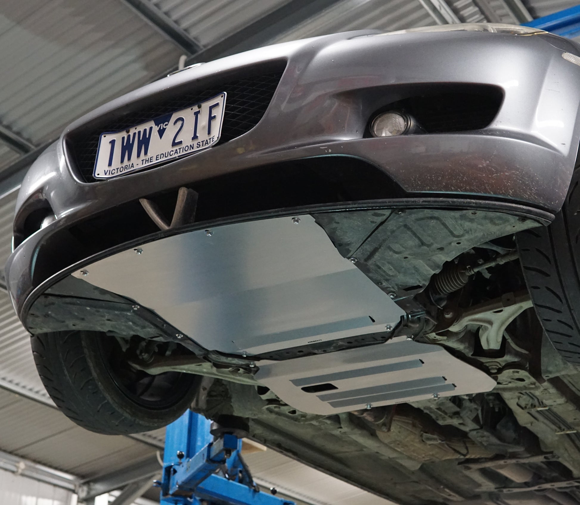 Mazda RX8 SE3 WIth Aerocutt Engine Skid Plate and front plate Installed
