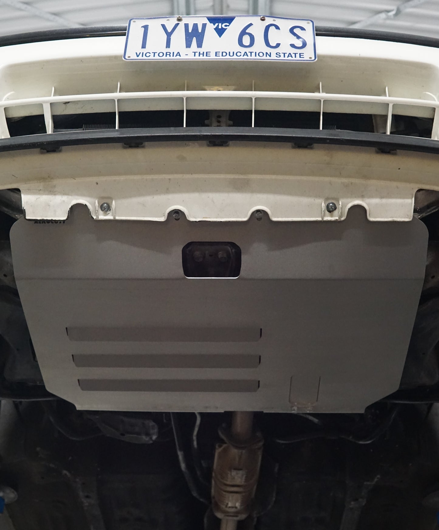 Honda Integra DA Under with Aerocutt Bash Plate Fitted