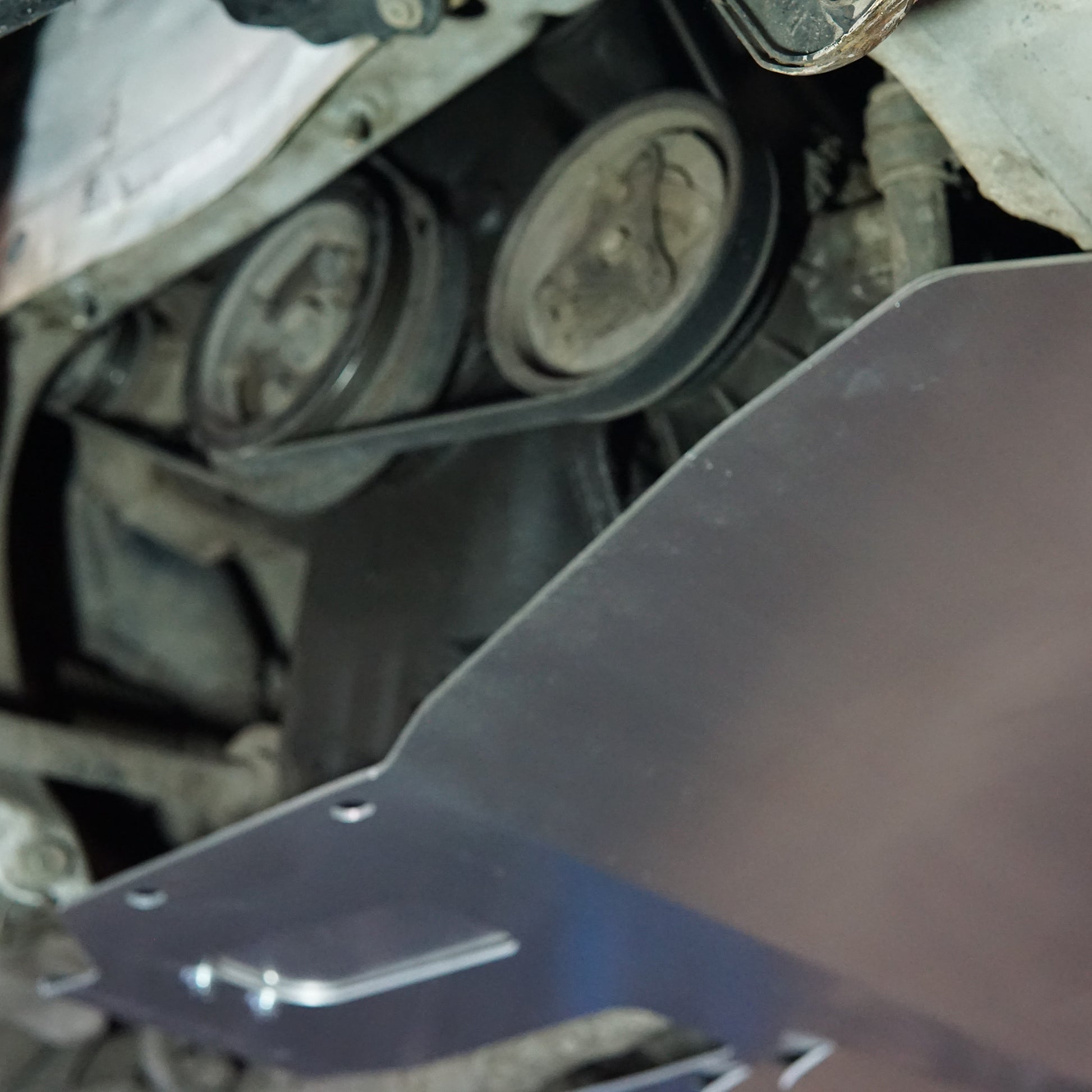 Toyota Starlet EP91 with an Aerocutt aluminium sump guard installed