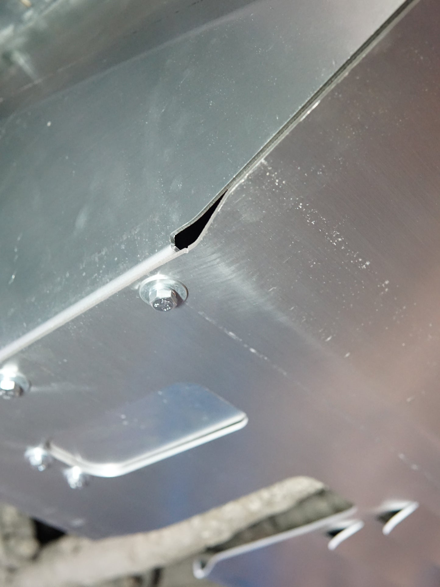 Toyota Starlet EP91 underside with an Aerocutt aluminium undertray