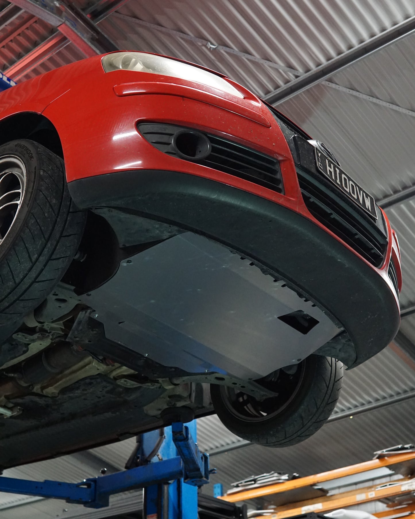 Volkswagen Polo 6N Underside with Aerocutt Aluminium Skid Plate Installed