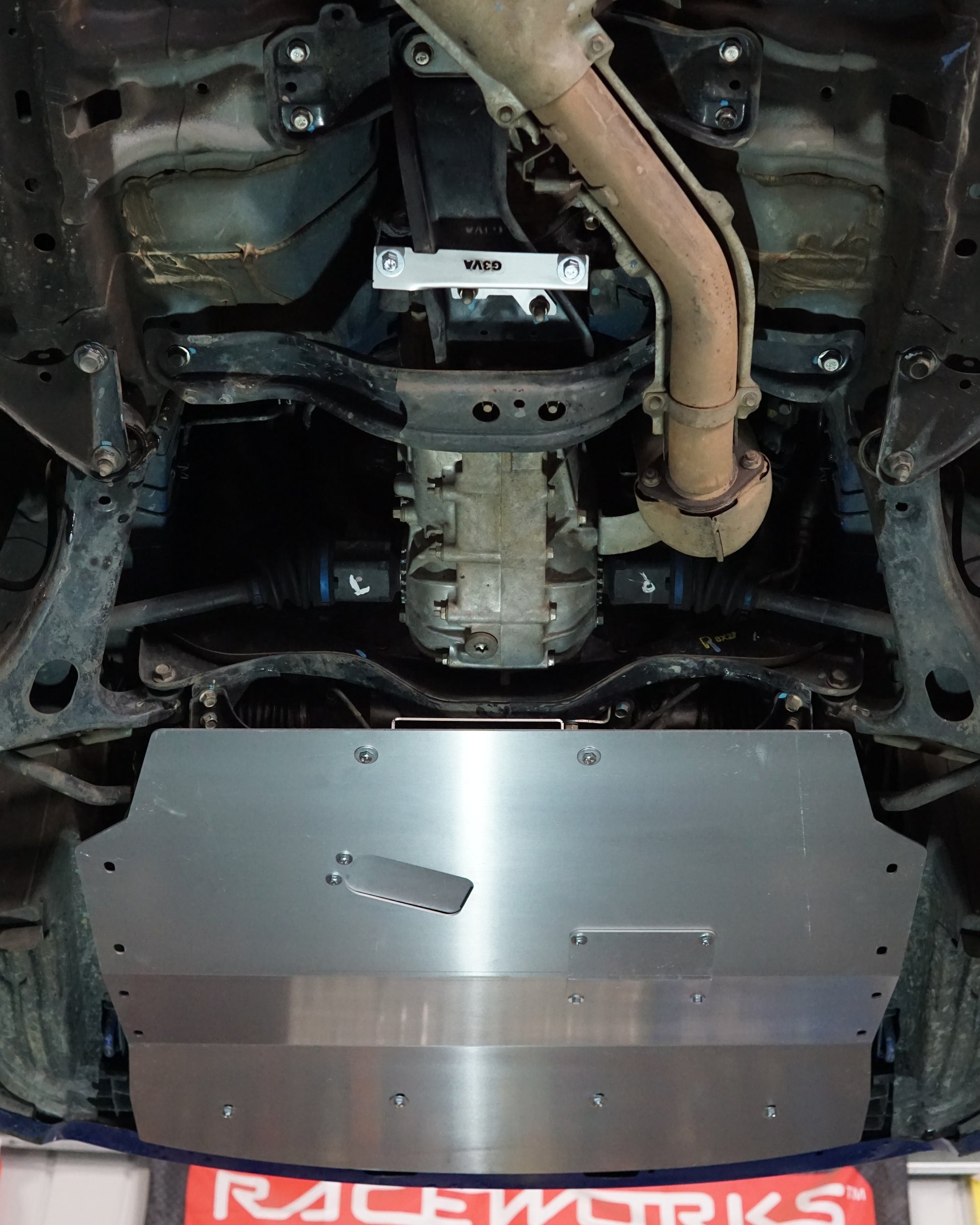 Subaru Impreza G3 WRX Underbody with Aerocutt Skid Plate Installed