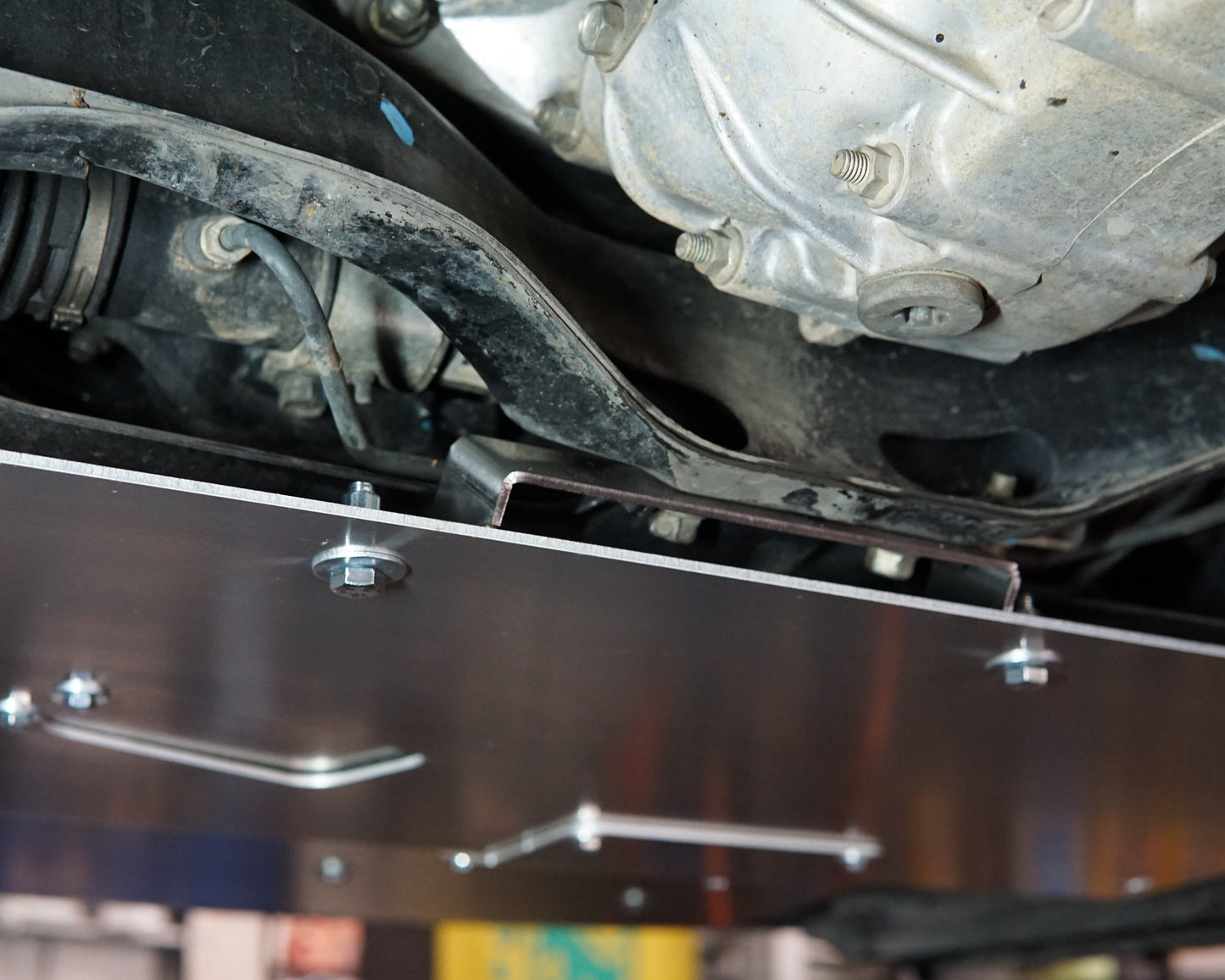 Subaru Impreza G3 WRX Underbody with Aerocutt Bash Plate Installed