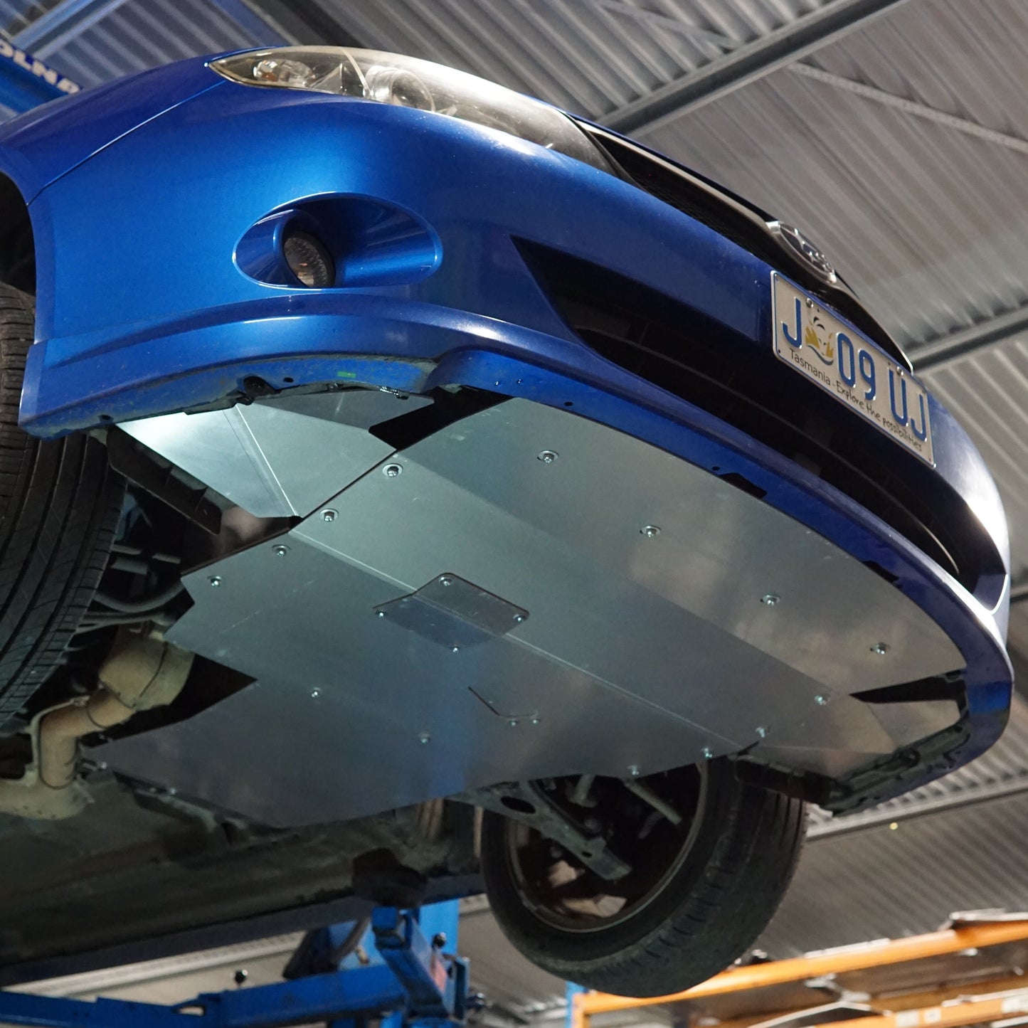 Underside Underbody Underneath of Subaru Impreza WRX G3 Aluminium Undertray Protection Bash Plate Skid Plate