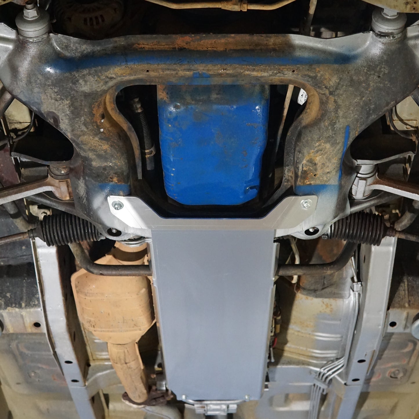 Ford Falcon EF EL Under With Aerocutt Aluminium Transmission Protection Skid Plate Installed