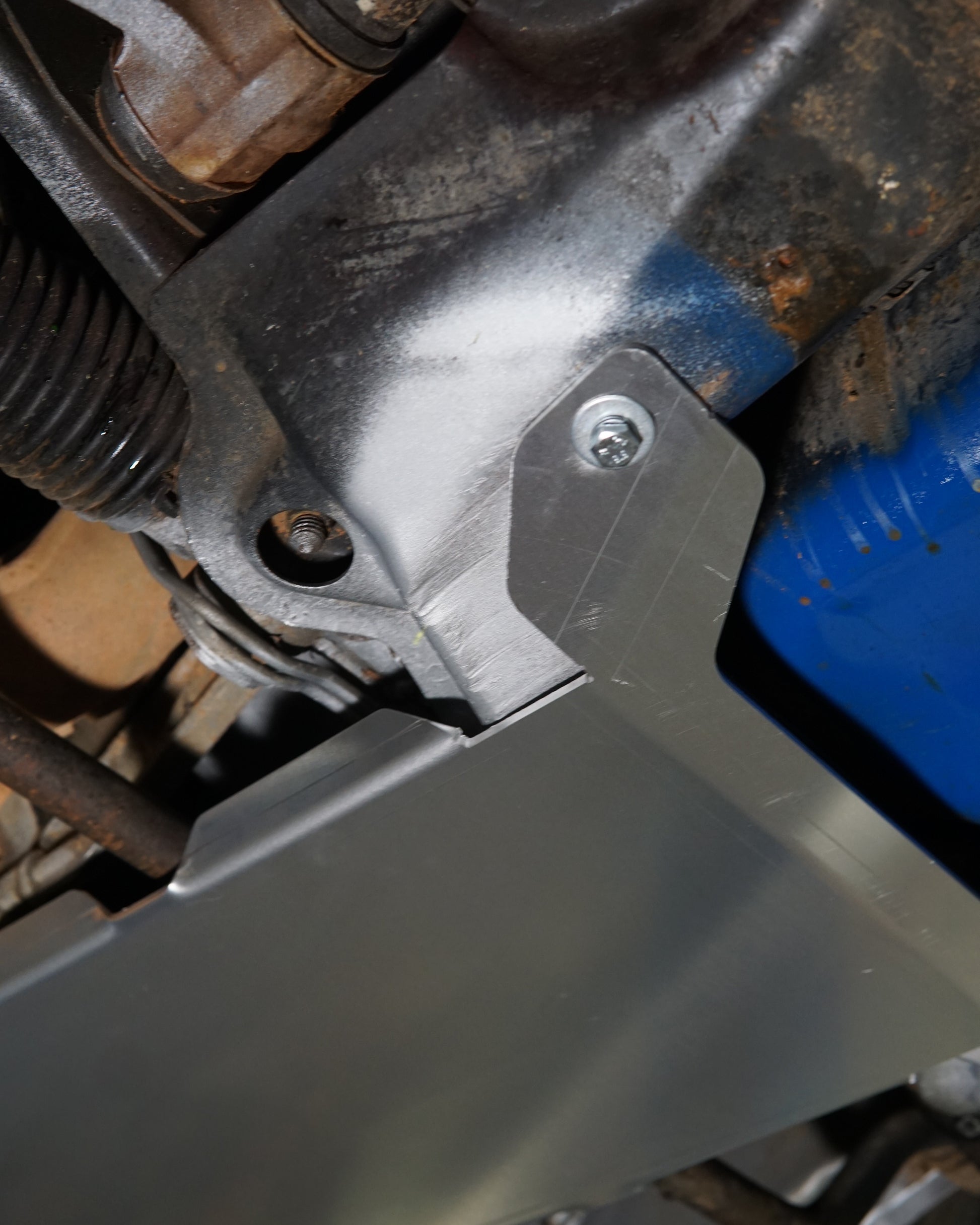 Ford Falcon EF EL Underside With An Aerocutt Heavy Duty Transmission Bash Plate Installed
