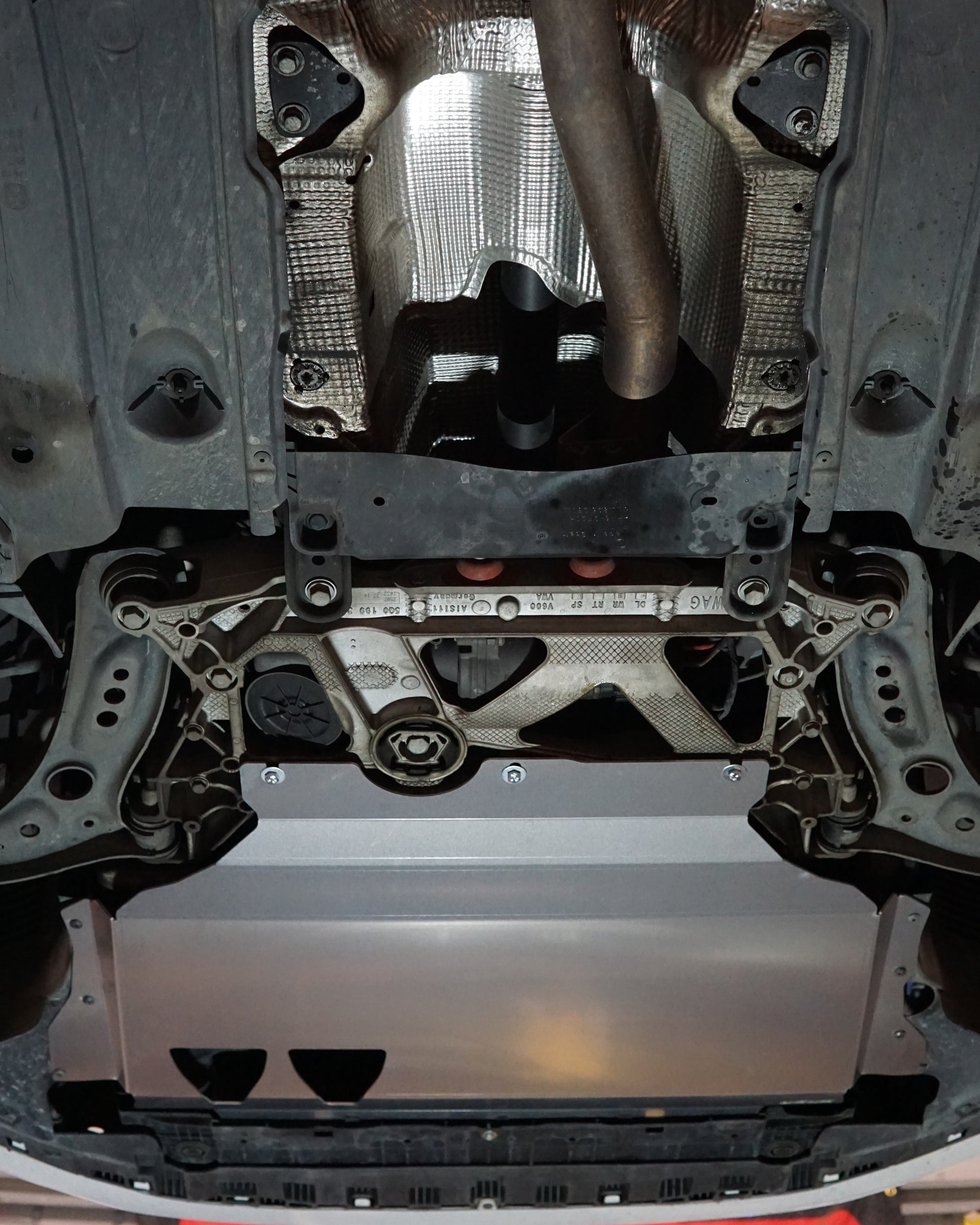 Audi S3 8V Underside With An Aerocutt Aluminium Bash Plate Fitted