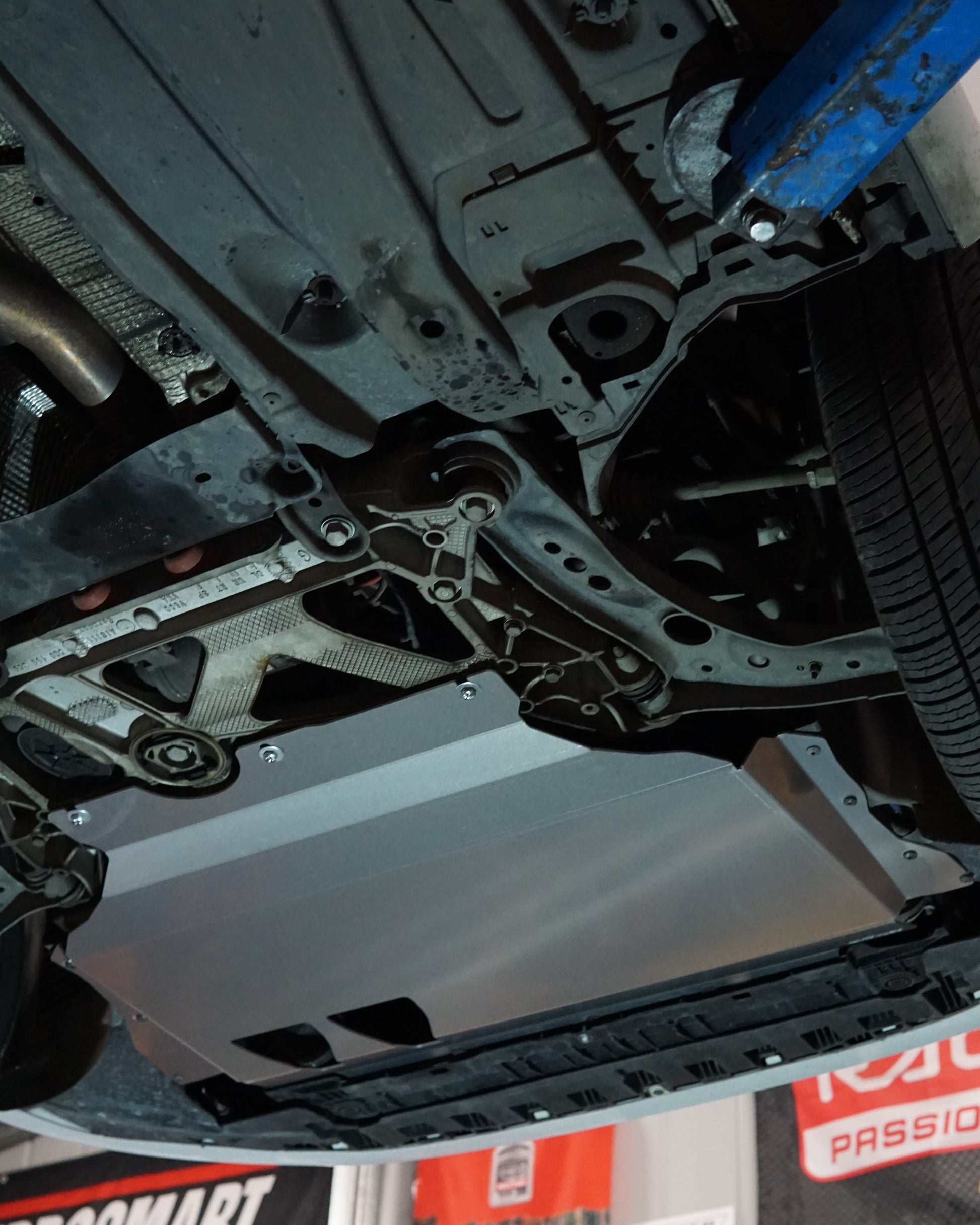 Audi S3 8V Underside With An Aerocutt Aluminium Skid Plate Fitted