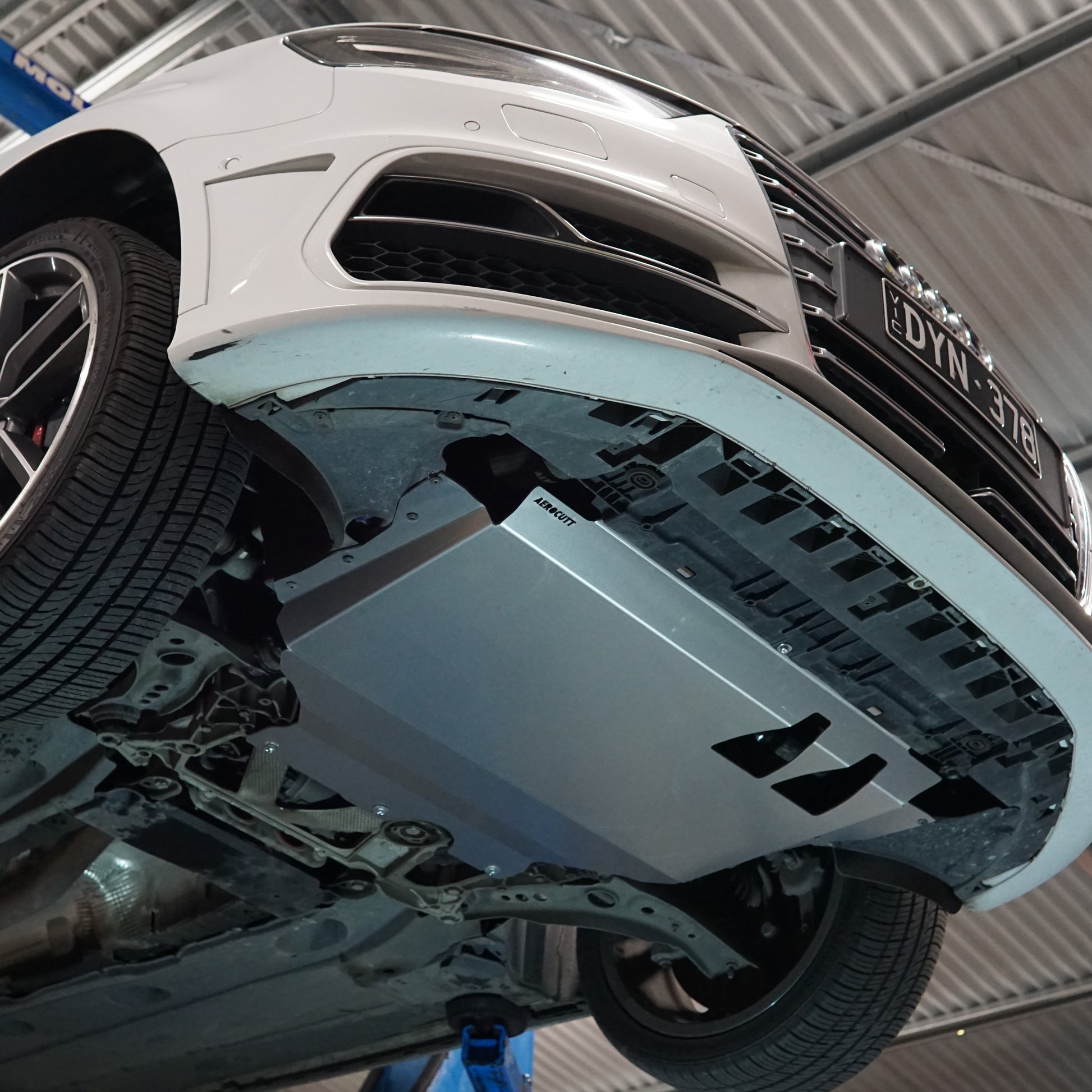 Audi S3 8V Underside With An Aerocutt Aluminium Sump Guard Plate Fitted