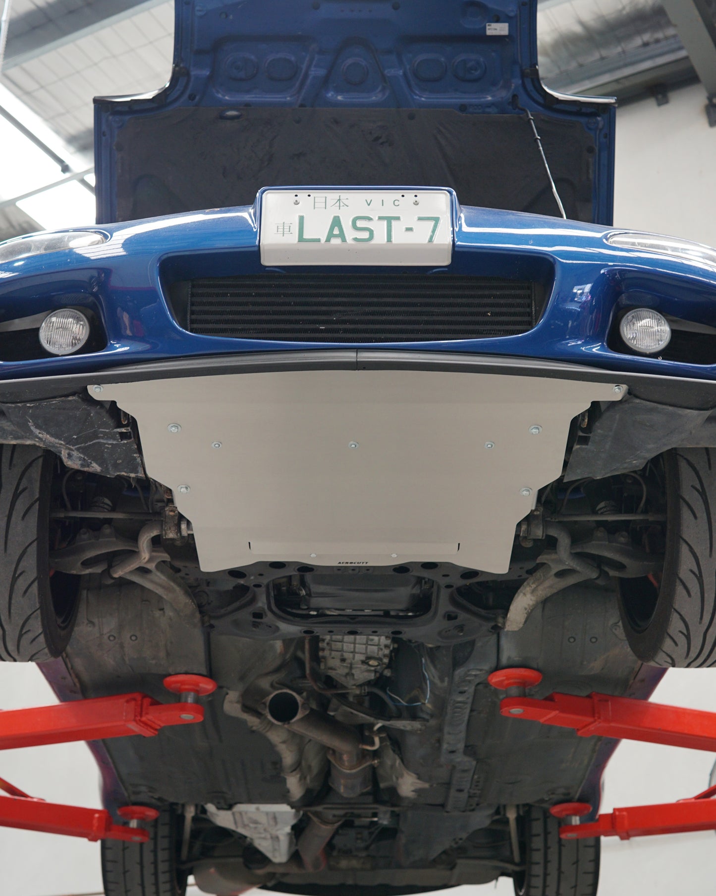 Mazda FD RX-7 Underbody with an Aerocutt aluminium front undertray.
