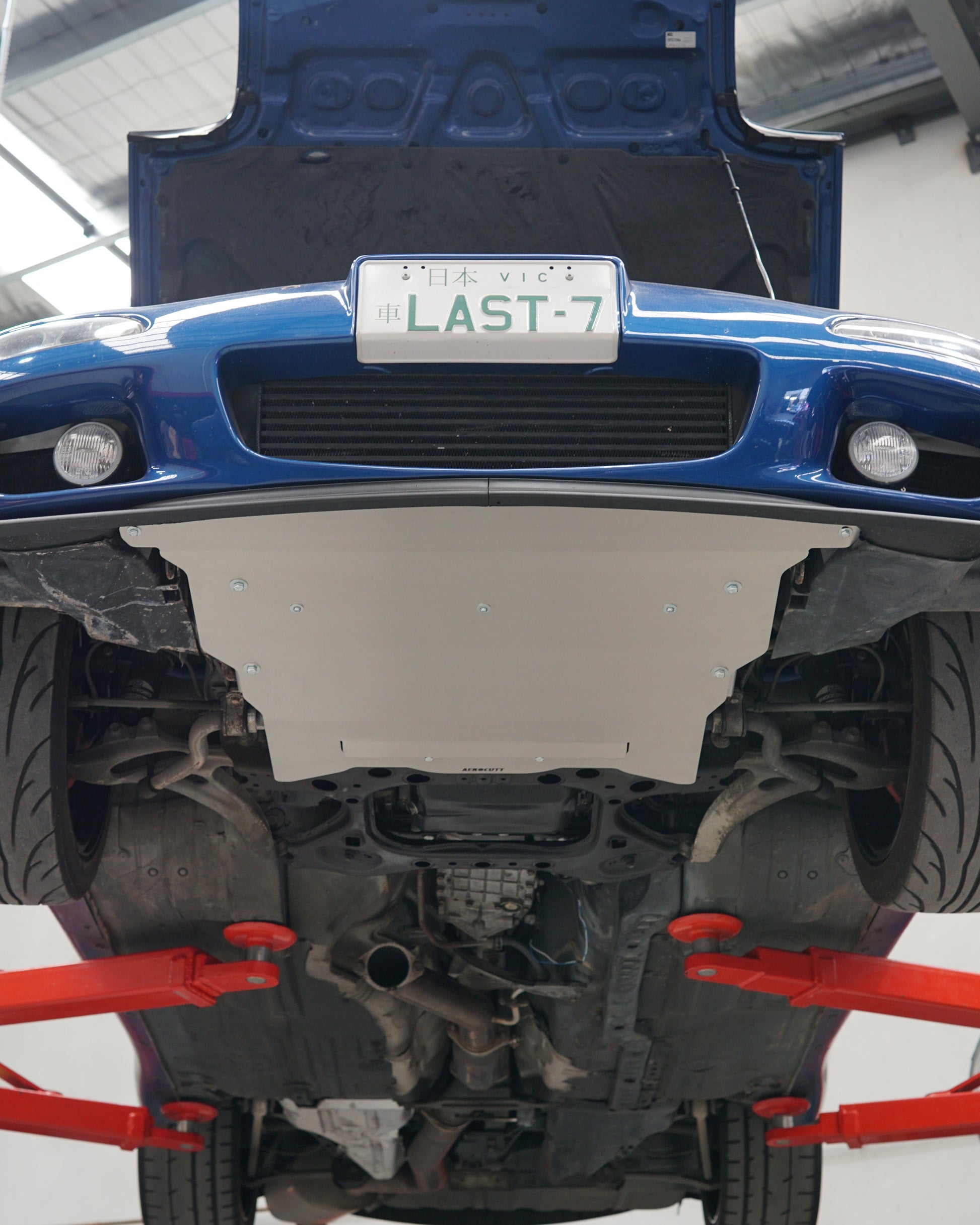 Mazda FD RX-7 Underbody with an Aerocutt aluminium front undertray.
