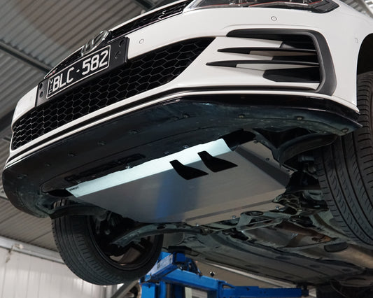 Vokswagen Golf Mk7.5 Underside With Aerocutt Aluminium Undertray Fitted