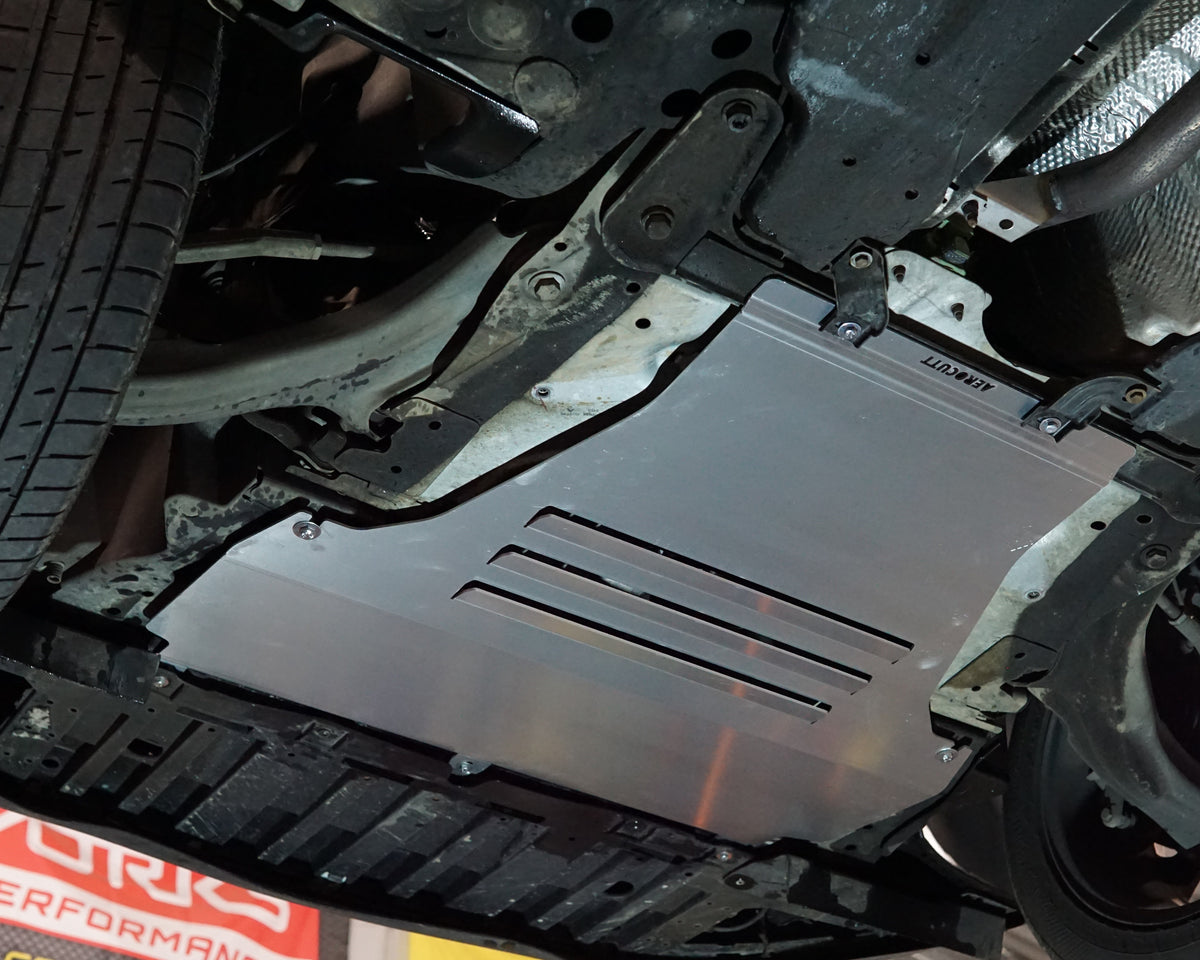 Renault Clio 3 underbody with Aerocutt aluminium undertray replacement fitted