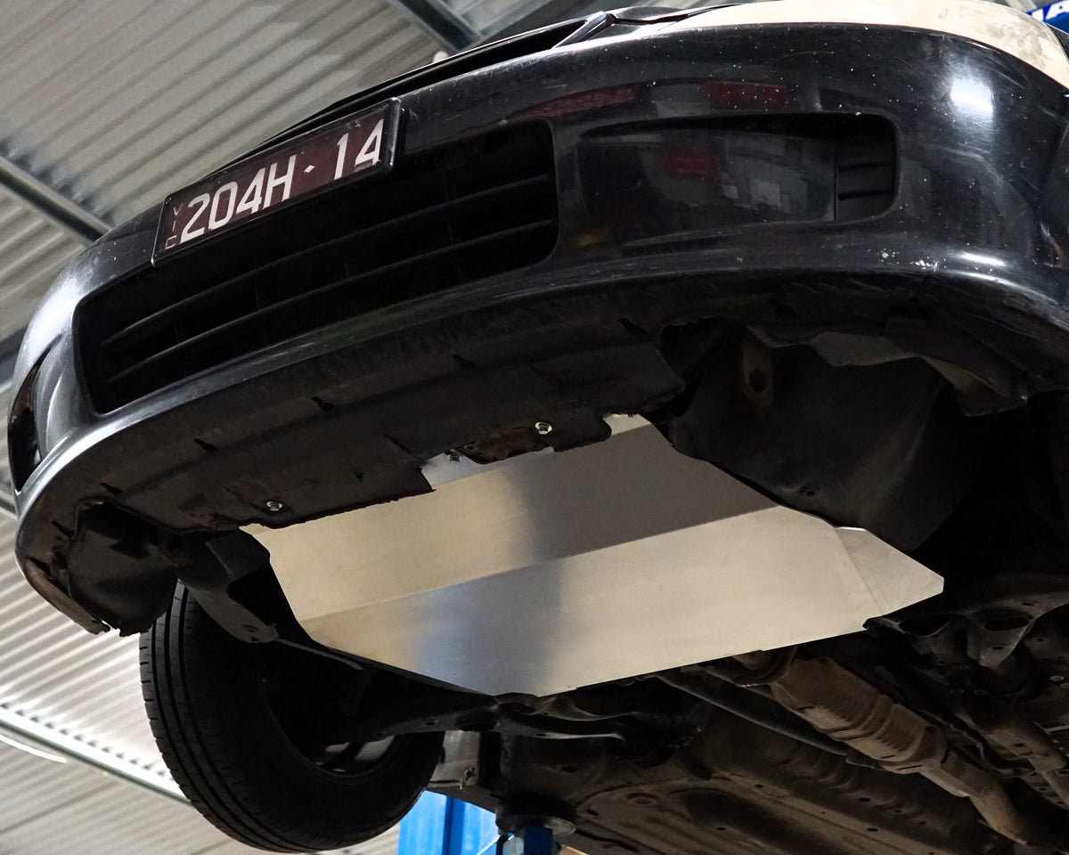 EK Civic Underside With Aerocutt adjustable aluminium undertray installed