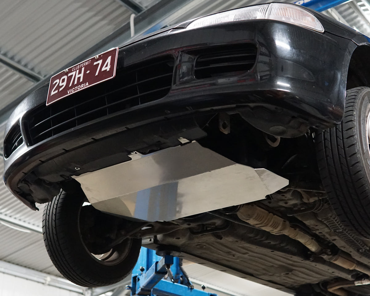 EG Civic Underside With Aerocutt adjustable aluminium undertray installed