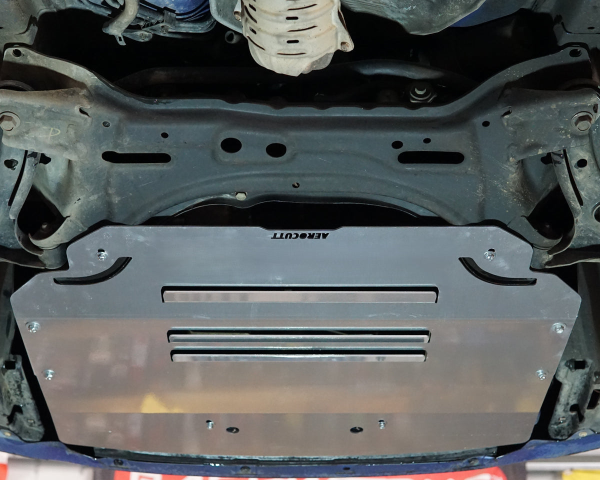 Honda Jazz GD VTI-S undercarriage with Aerocutt undertray installed