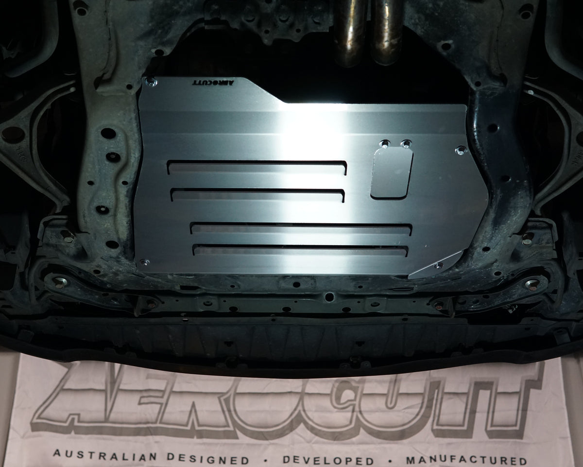 Honda Accord CL7 Under with aluminium aerocutt vented skid plate replacement fitted