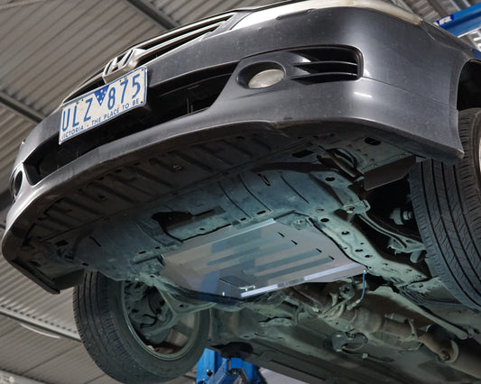 Honda Accord CL9 Undercarriage with aluminium aerocutt vented undertray replacement fitted