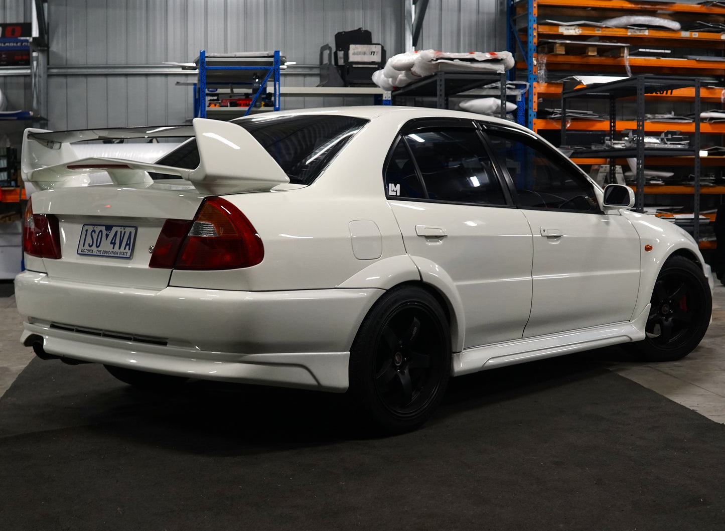 evo 6 visiting the aerocutt garage for a full underbody protection set 