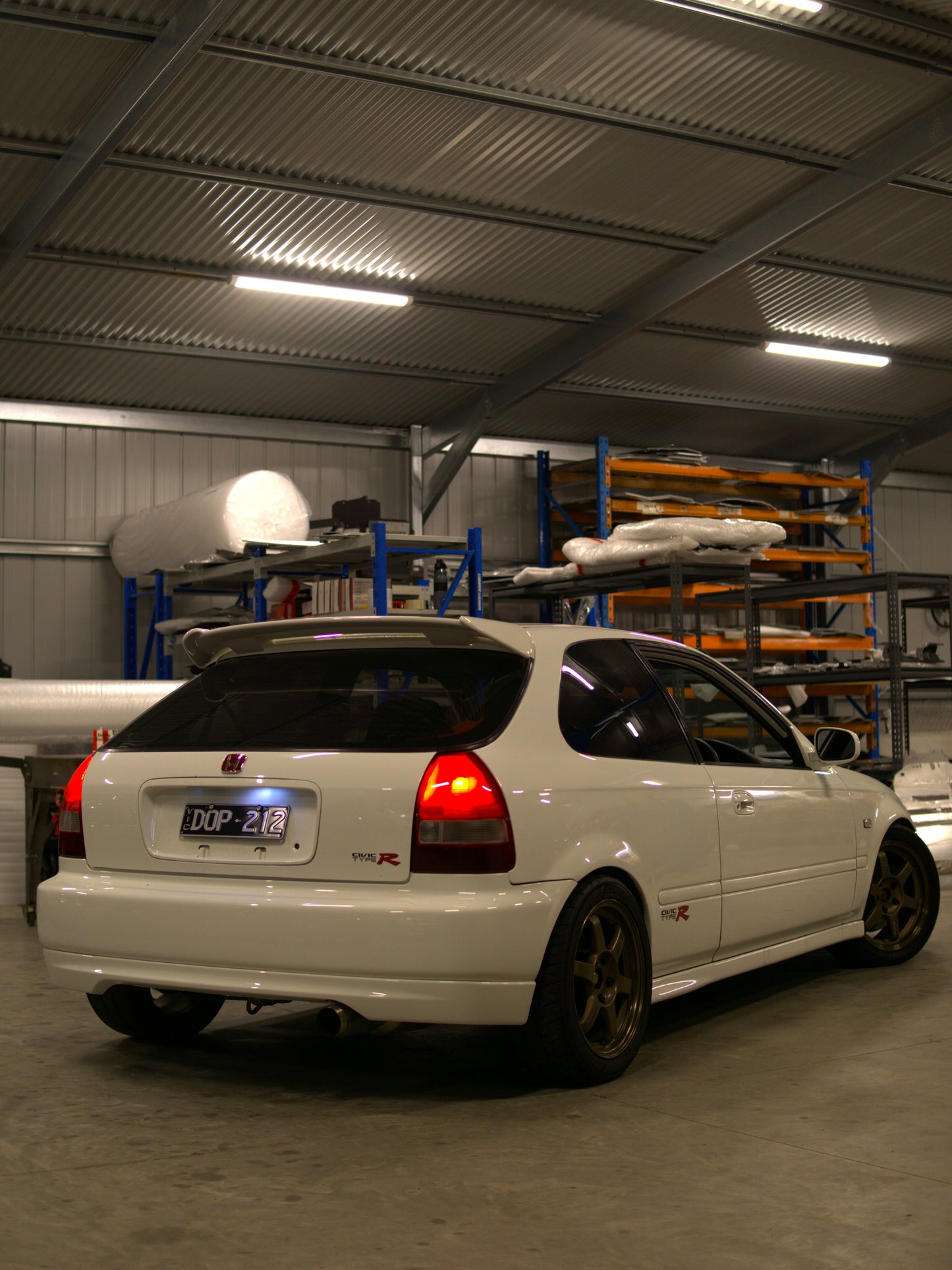 Honda EK civic visiting aerocutt garage underbody upgrades