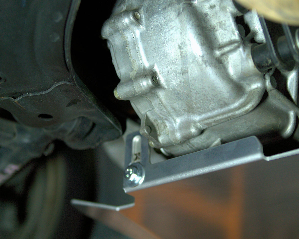 Honda Civic K swap Bash/Skid plate bracket installed