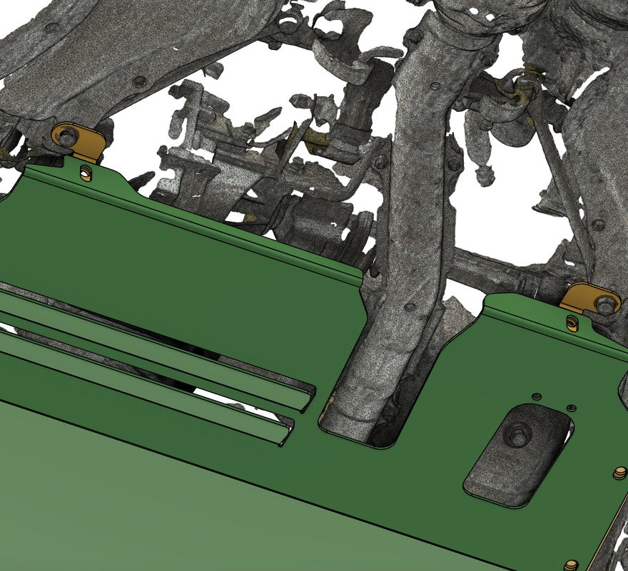 EP91 Toyota Starlet Undertray installed 3d render