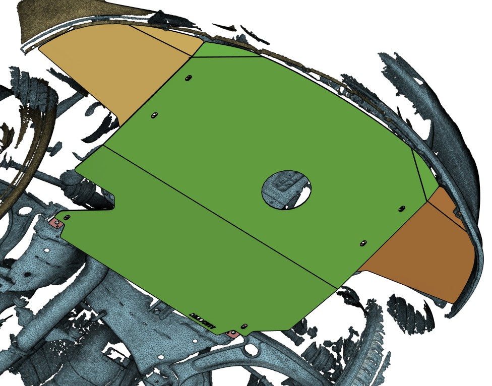 Mitsubishi Evo 8 (VIII) CT9A Underbody Protection Bash/Skid Plate