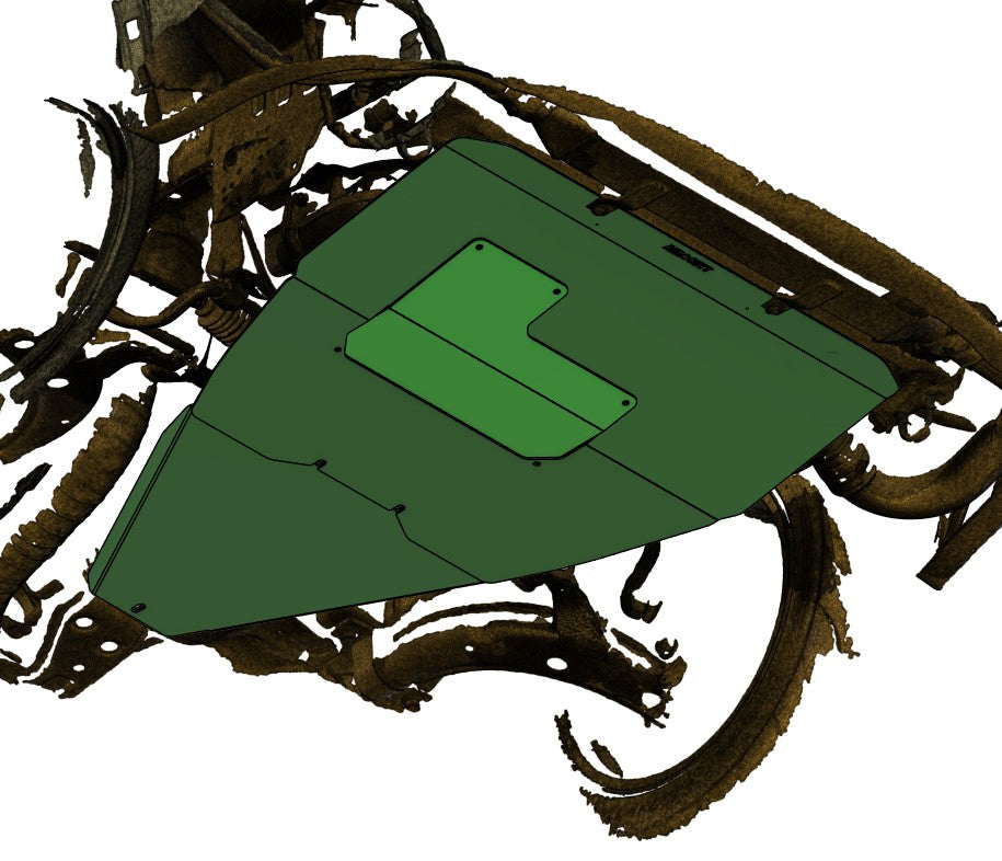 an aerocutt product on the undercarriage of a subaru gc8 wrx