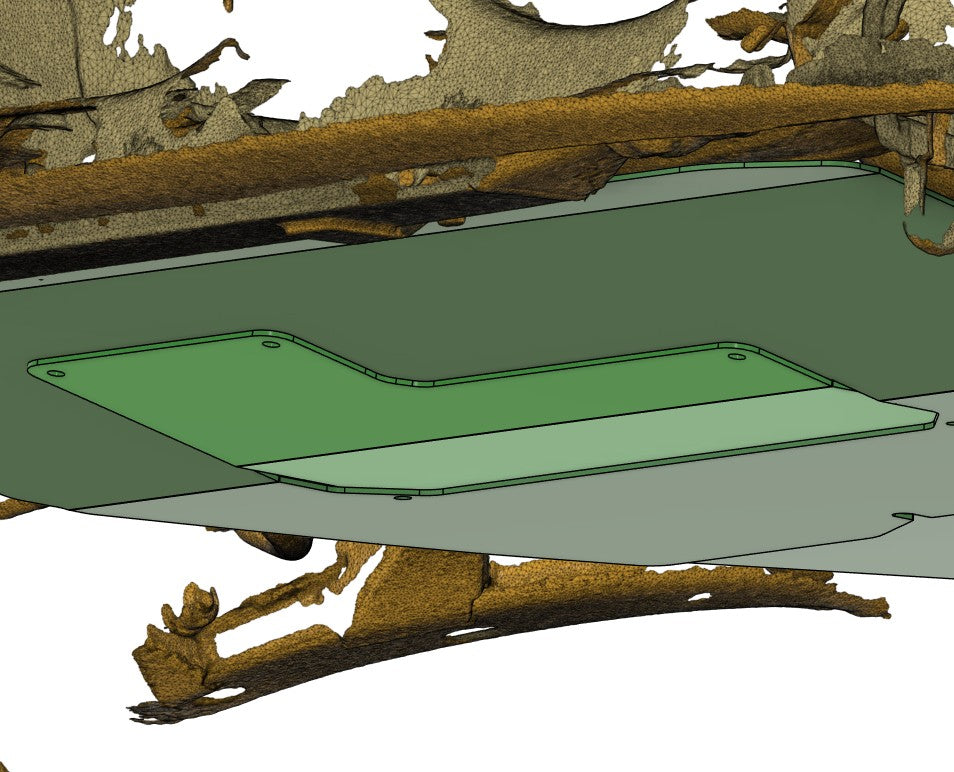 an aerocutt product on the undercarriage of a subaru gc8 wrx